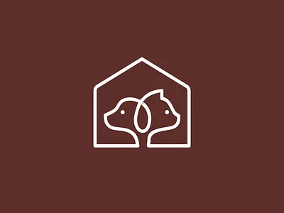 Animal Home Icon animal animal logo branding care cat cat logo company logo creative logo dog graphic design home house identity logo logo design minimal logo safe
