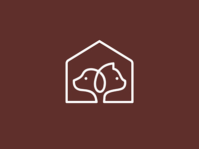 Animal Home Icon animal animal logo branding care cat cat logo company logo creative logo dog graphic design home house identity logo logo design minimal logo safe