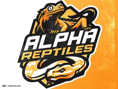 Reptiles Mascot Logo | ALPHA REPTILES animal bold branding design esport esport logo gaming identity design illustration lizard logo logo for sale mascot mascot logo reptiles snake sports logo