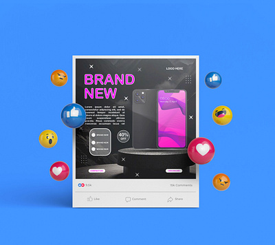 Gadget Social Media Post Design. aipoad device marketing digital product post dribbble gadget electronics post gadget design gadget promotion gadget social media mobile mobile gadget design modern gadget social media ads social media banner social media post design tech creative tech graphic tech post design