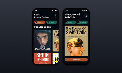 Online Book Library App UI UX book books app books app ui design education app ui mobile app ui study app ui ui ui ux user experience user interface user interface design