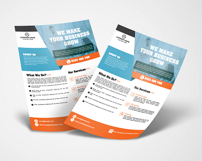 Business Flyer branding design graphic design illustration typography ui