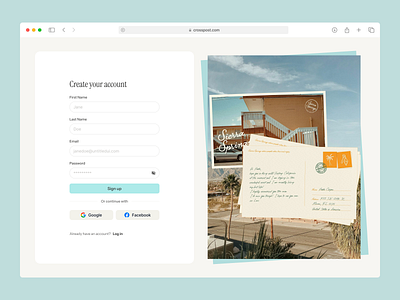 Sign Up UI Form figma inspo interface minimal signup ui uidesign ux