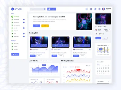 NFT Dashboard Design 3d animation branding crypto cryptocurrency cryto dashboard dashboard dashboard landing page dashboard nft landing dashboard nft nft dashboard ui