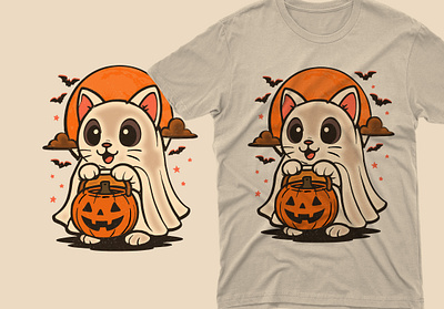 Halloween t-shirt Design design haunted house illustration minimalist t shirt design t shirt t shirt design typography tshirt design typography vector art
