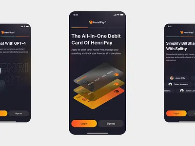 Fintech Onboarding Flow ai bill design digital banking finance fintech fintech app interface ios mobile mobileapp onboarding onboarding flow product design split bill ui ui design uiux ux