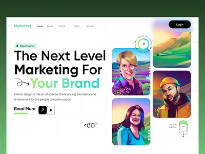 marketing ai assistant web ui design ai assistant ai marketing animation app ui clean ui design digital marketing marketing assistant minimal ui saas saas ai design ui ux web design