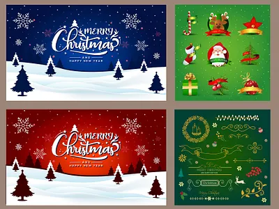 MERRY CHRISTMAS 3d animation graphic design ui