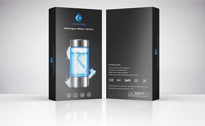 Hydrogen Water Bottle Packaging Design 3d beverage packaging bottle packaging branding custom packaging design dribbble packaging graphic design label label design logo minimal packaging minimalistic design modern branding packaging design packaging design inspiration product branding product packaging sustainable packaging water bottle design