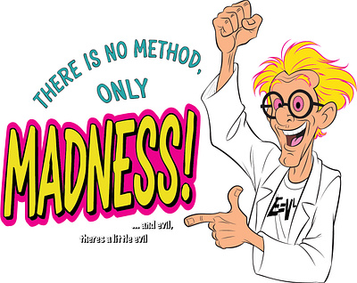 Madness adobe illustrator character design design graphic design illustration merch design vector