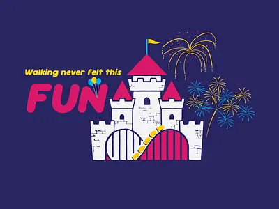 Themed Walking Club adobe illustrator adobe photoshop character design design graphic design illustration merch design typography vector