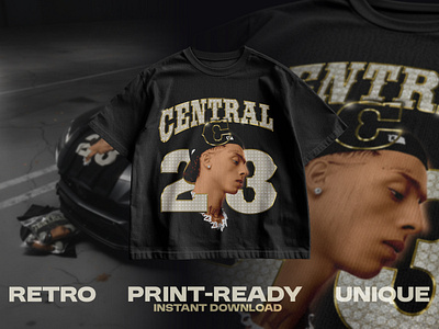 Central Cee Bootleg 90s Tee 23 90s bootleg bootleg tshirt central cee central cee merch graphic design graphic tee hiphop rap rap bootleg vintage rap merch rap tee retro streetwear tshirt design vintage