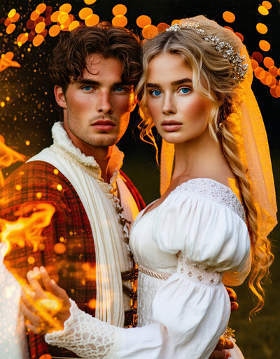 YULETIDE Pagan Handfasting Ceremony cover art work graphic design historical romance regency yuleide