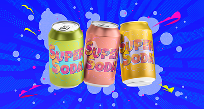 Soda Label Branding art direction beverage branding brand identity branding design digital editorial graphic design packaging design product branding visual identity wordmark