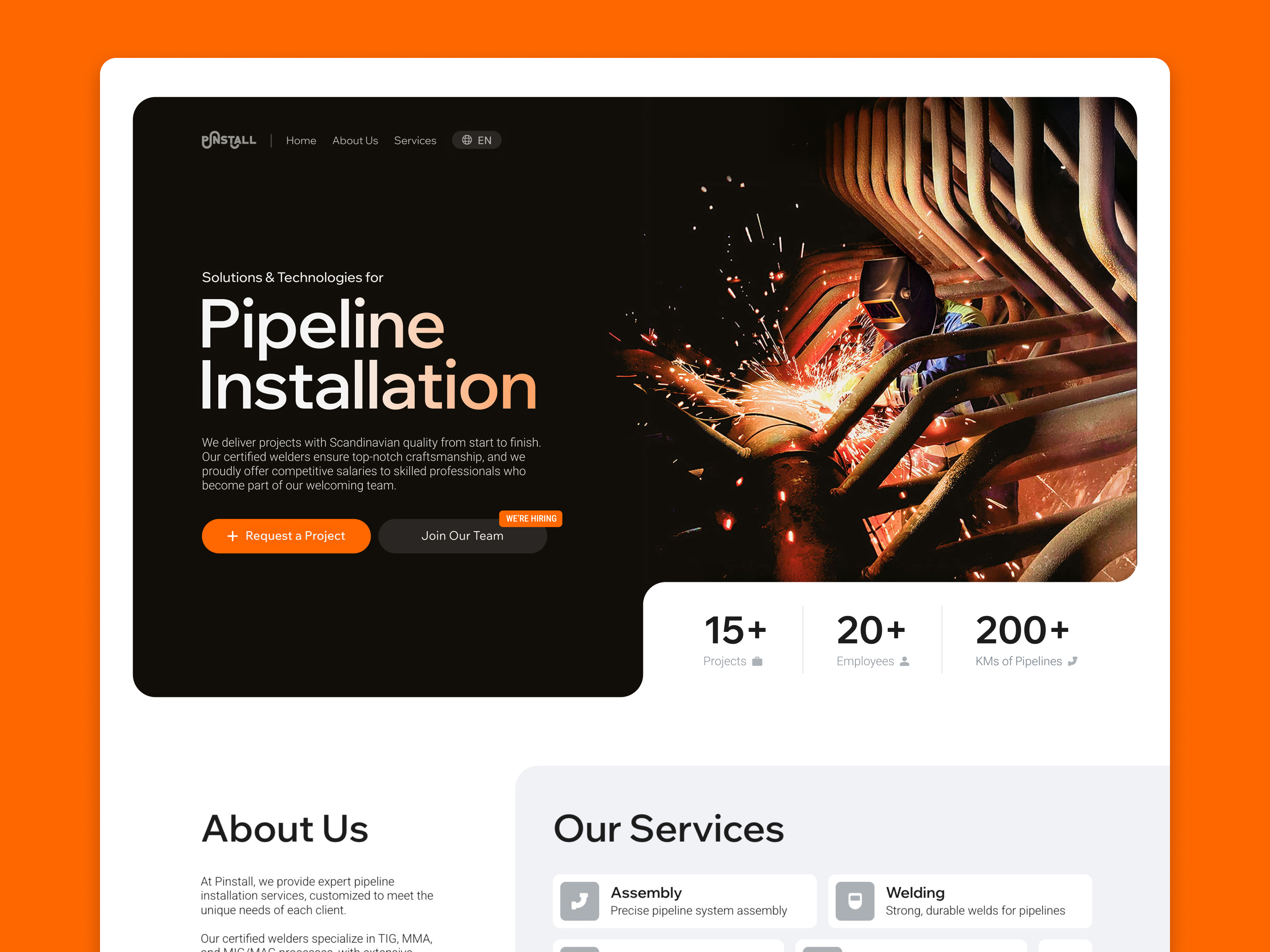 Welding Company Website