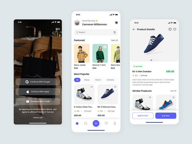 Shopping App by Jay Vaghasiya on Dribbble