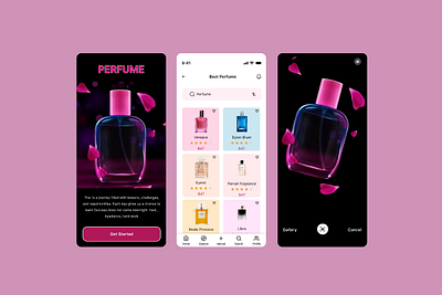 Perfume app app design beauty shop design e commerce graphic design ios mobile mobile app perfume perfume app perfume app design perfume bettle perfume mobile app popular producet shopping ui ui kits ux