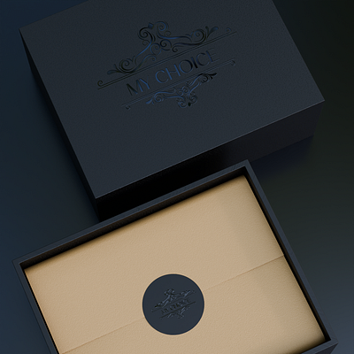Premium Matte Black Packaging Design 3d packaging render