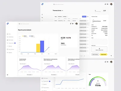 Report - Dashboard app cards chart clean dashboard exchange flat layout minimal ui money report send sidebar ui ux web
