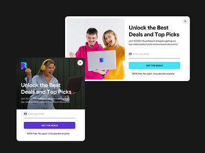 Pop-ups app cards cashback clean coupons deals design flat modals popups promocodes ui ux web
