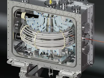 Vacuum chamber materialisation 3d blender graphic design labor materialisation modelling paul scherrer institute psi realistic texturing uv unwrap