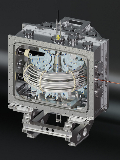 Vacuum chamber materialisation 3d blender graphic design labor materialisation modelling paul scherrer institute psi realistic texturing uv unwrap