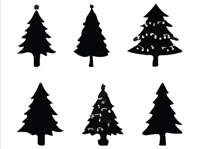 Christmas tree vector illustration design background