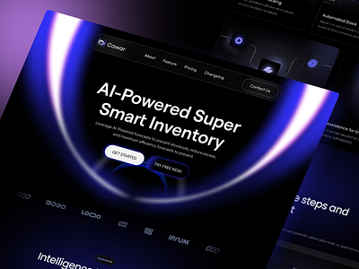 AI Landing Page I AI Agent ai ai agent ai landing page ai landing page design ai ui ai website blockchain ai landing page landing page ui uixdesignlab web3 ai