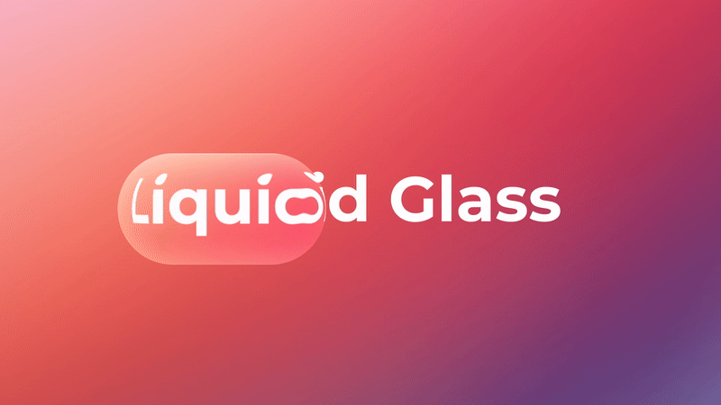 Liquid Glass Effect 2d animation animated gif animation liquid glass