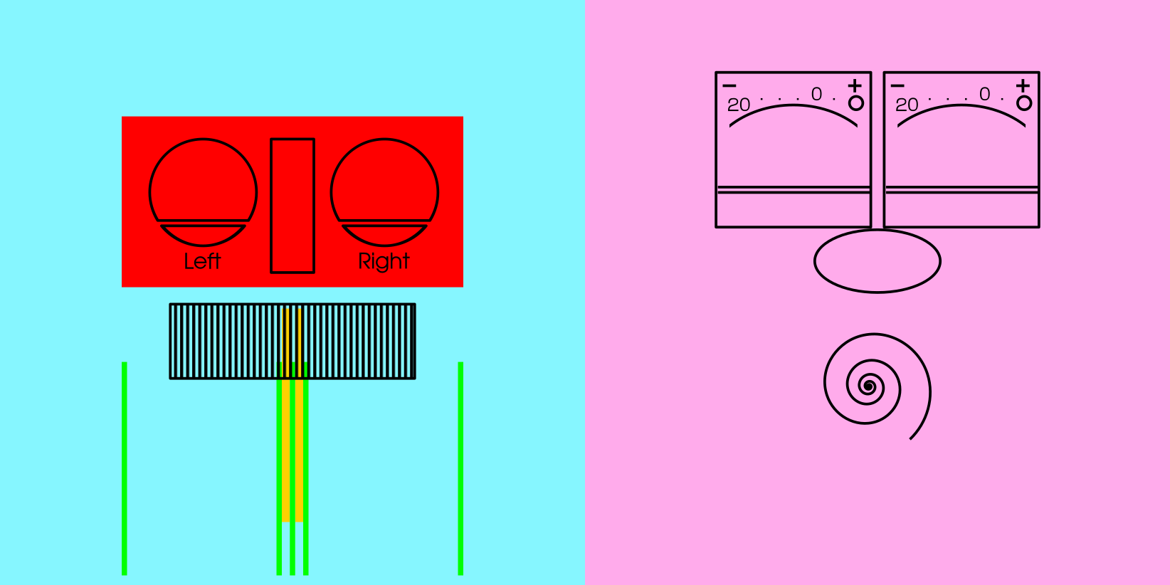 VU Faces - just for fun audio design doodle illustration lymons noise shunte88 ui vector vu faces vu metrer