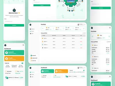 📊 Crypto Portfolio Dashboard – Clean & Modern UI Concept 3d animation app design figma graphic design illustration logo motion graphics ui uiux ux