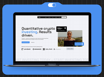 Investment Web Platform Redesign crypto dashboard dashboard design design homepage investment landing page redesign ui uplift ux web web design concept web design template web ui website