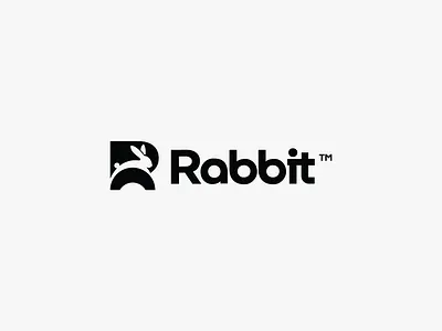 Rabbit Logo Design animal brand branding bunny creative design graphic design letter logo logo design logo designer logomark logotype minimal minimal logo negative space r r rabbit logo rabbit