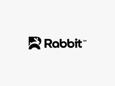 Rabbit Logo Design animal brand branding bunny creative design graphic design letter logo logo design logo designer logomark logotype minimal minimal logo negative space r r rabbit logo rabbit
