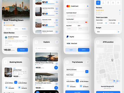 Travel Mobile App app app design app tickets artificial intelligence booking app design flight booking flight booking app hotel booking app mobile mobile app ai mobile app for travel modern app modern mobile app travel travel app travel app design travel mobile app ui design vacation app