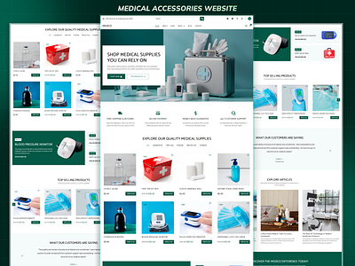 Medico - Medical Accessories E-commerce Website Design. ecommerce elementor medical accessories medical website web design