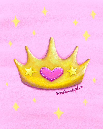 Inktober Day 3 Crown ✨ childrens book art childrens book illustrator childrens illustration crown cute drawing drawing challenge drawingchallenge hand drawn illustration illustrator inktober princess procreate procreate art queen timelapse timelapse drawing