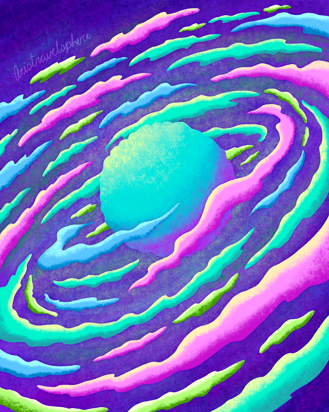 Inktober Day 10 Sweep ✨ art childrens book illustrator drawing challenge galaxy hand drawing hand drawn illustration inktober inktoberday10 kidlit illustration kidlitart procreate procreate art procreate drawing sci fi space sweep timelapse drawing