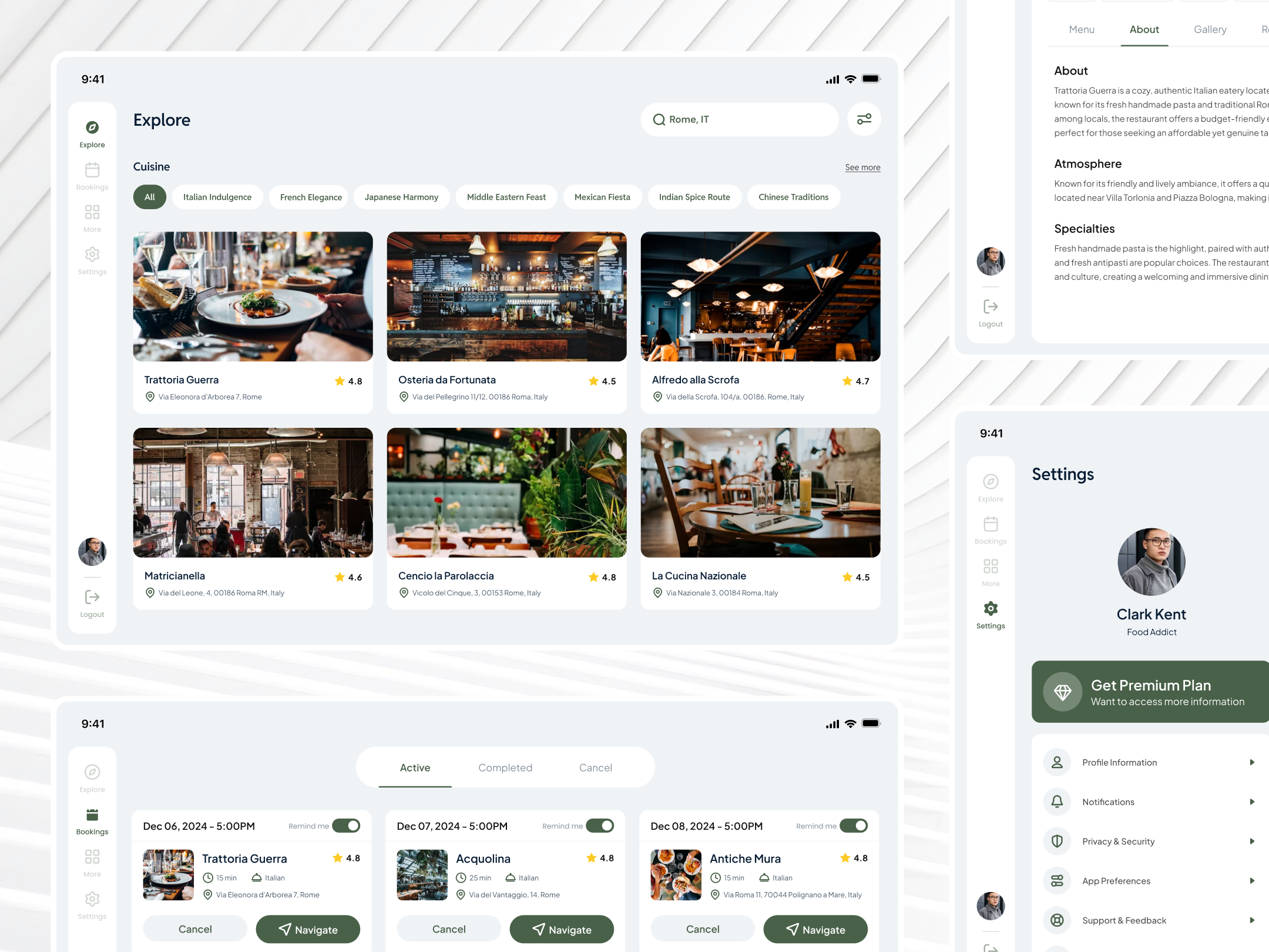 DishCompass | Tablet App Design🍽️ app booking cuisine culinary design dining discovery finder food illustration ios lifestyle luxury mobile restaurant service suarasa tablet ui