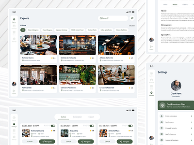 DishCompass | Tablet App Design🍽️ app booking cuisine culinary design dining discovery finder food illustration ios lifestyle luxury mobile restaurant service suarasa tablet ui