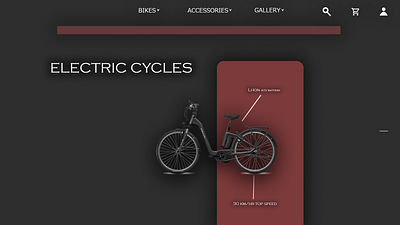 EV minimal web page design graphic design ui