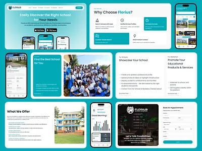School Mobile App Landing Page | Mobile App Home Page college landing education website educational website design mobile app homepage mobile app landing page mobile landing school app school home page school homepage school landing school landing page school mobile app school web app school webpage school website university landing
