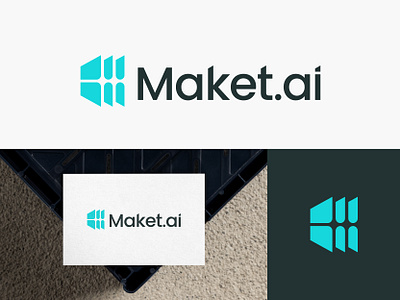 Maket.ai logo design brand identity branding geometric identity logo logo design logo designer logo mark logodesign logotype m logo minimalist modern logo roof visual identity