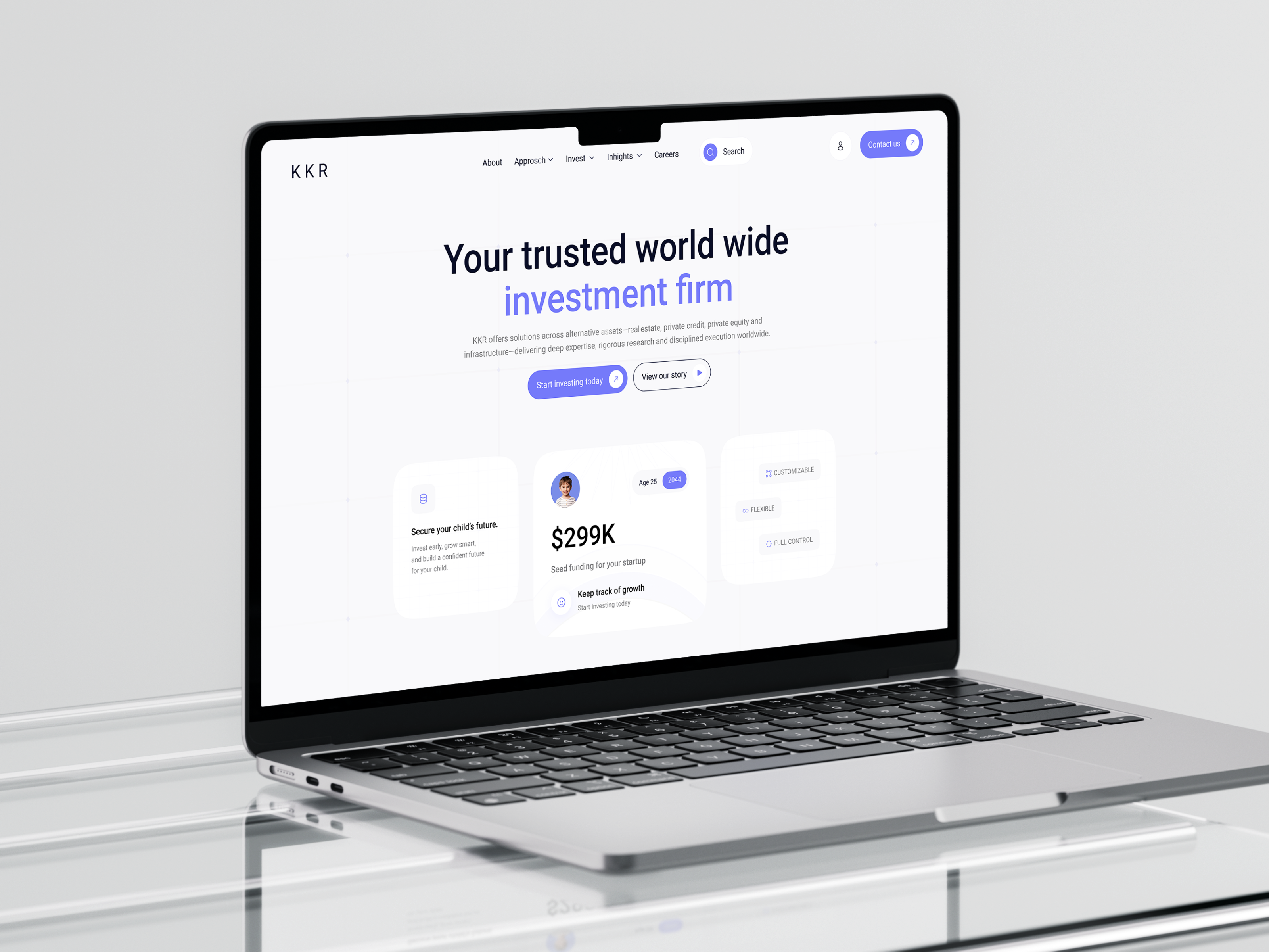 Global Investment Firm Website – UI/UX Design banking finance financial fintech invest investment investment platform landing page microinvestments money management money market mutual funds saas shasanko creations startup funding stock ui ux web design website website design