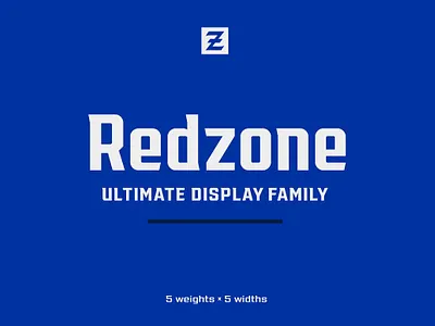 Redzone Display Family basketball bold branding collegiate display type display typeface football hockey bold redzone display family sports font sports type versatile family