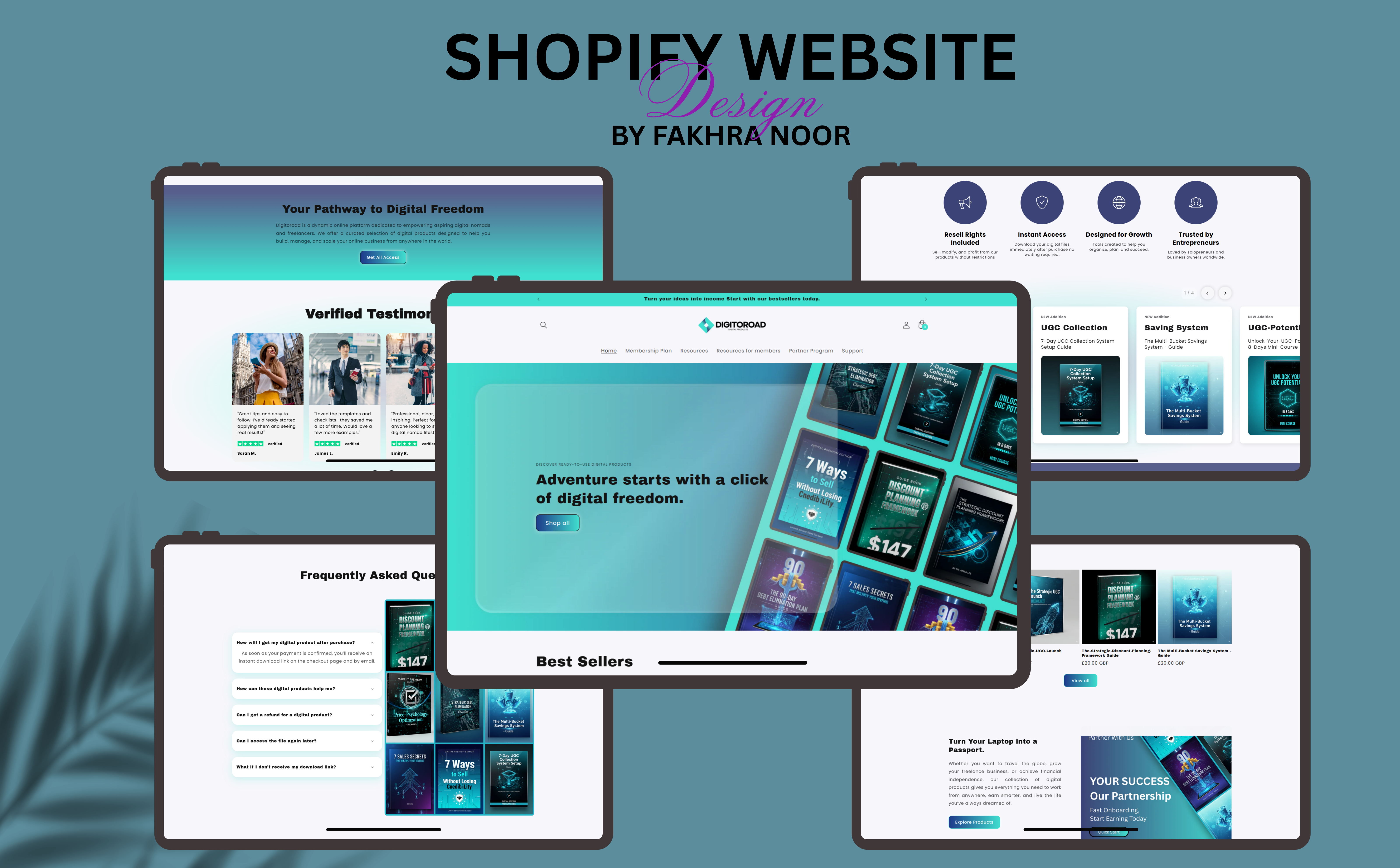 Shopify Website Design – Premium Digital eBooks Store converting website creative design digital digital ebooks ebooks ecommerece store landing page product page shopify shopify design shopify ecommerce shopify store shopify website ui design uiux ux design web development