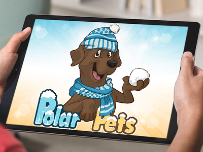 Cute Dog Cartoon Logo, Pet Shop Mascot Brand Design 2d beehaya branding cartoon design dog graphic design illustration kids logo mascot pet snow ball vector