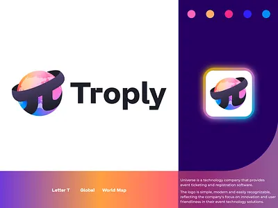 Logo Design Exploration for Universe technology solutions 3d brand identity branding earth galaxy global gradient gradients modern logo logo mark symbol icon logotype modern network orbit logo planet space sphere tech technology it technology universe world map