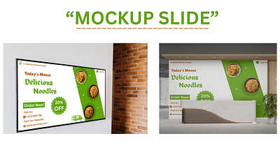 Mockup Presentation creative design food poster graphic design mockup social media design template design