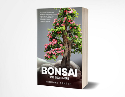 Bosai For Beginners Concept Book Cover amazon kindle book cover bonsai tree book book book cover book cover design book design books bosai tree branding design design book graphic design illustration manipulation book cover typography